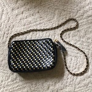 Black Silver & Gold Purse Cross-Body or Shoulder